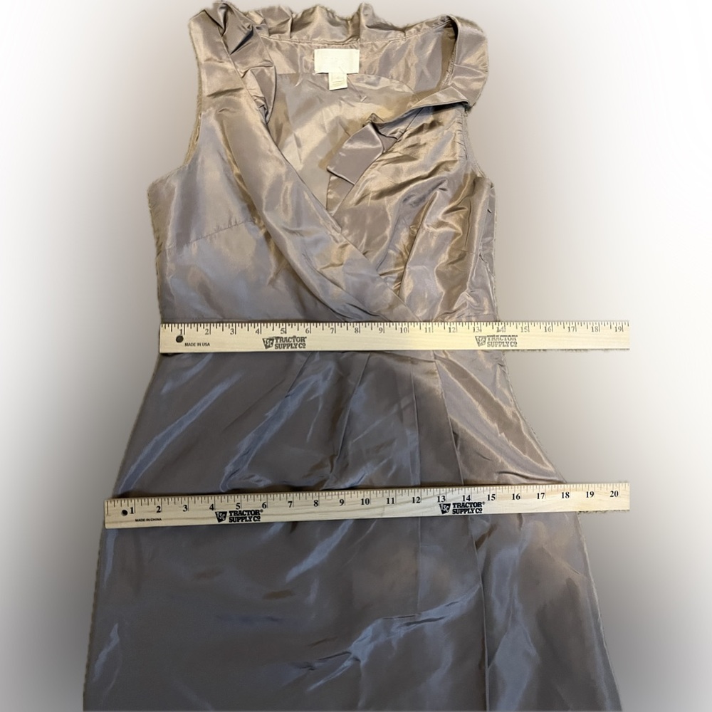 J. Crew Blakey Taffeta Fawn Color Formal Dress size 4 - Picture 8 of 14
